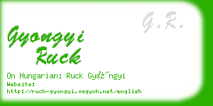 gyongyi ruck business card